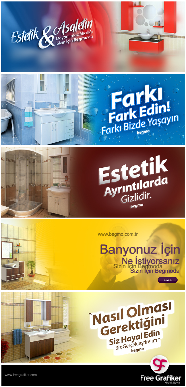 Begmo.com.tr Slider Banner Tasarım 1 Begmo Banyo Dolapları Slider ve Banner Tasarımı