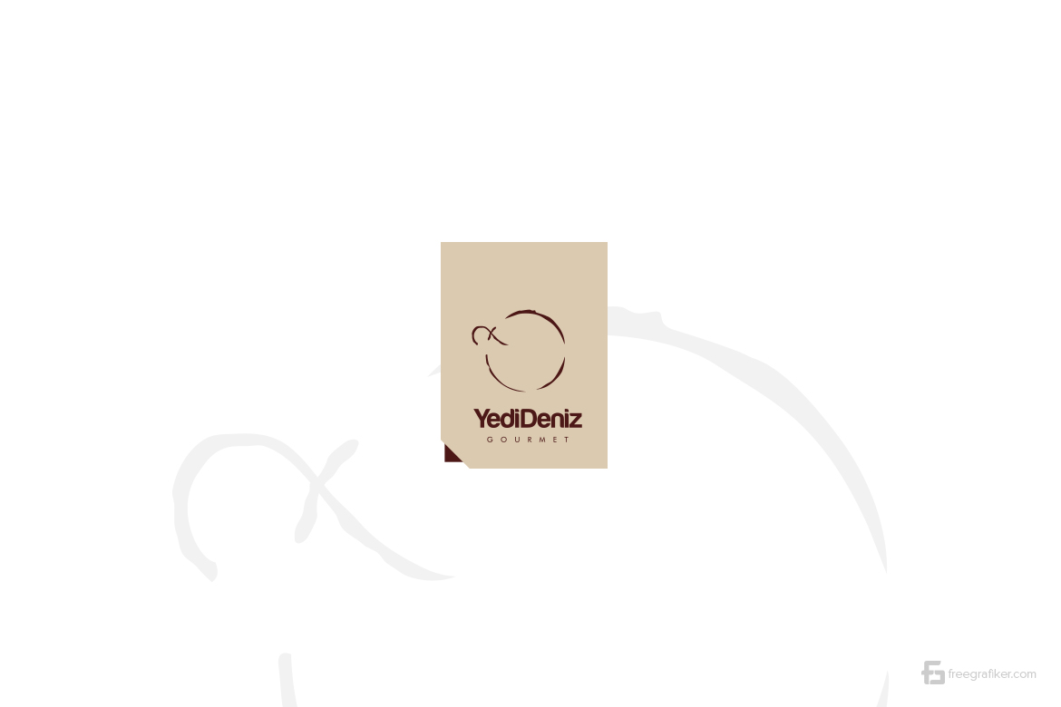 7 Deniz Gourmet Logo Tasarım Gurme Gourmet Kafe Logo Tasarım