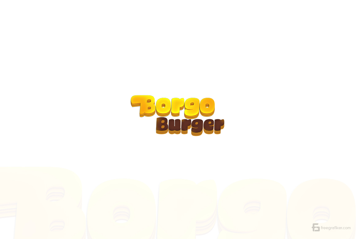 Borgo Burger Logo Tasarım Burger Fastfood Logo Tasarım