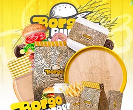 Borgo Burger Logo Tasarım Çalışması