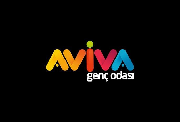 Aviva Genç Odası Logo Tasarım / Koyu Zemin
