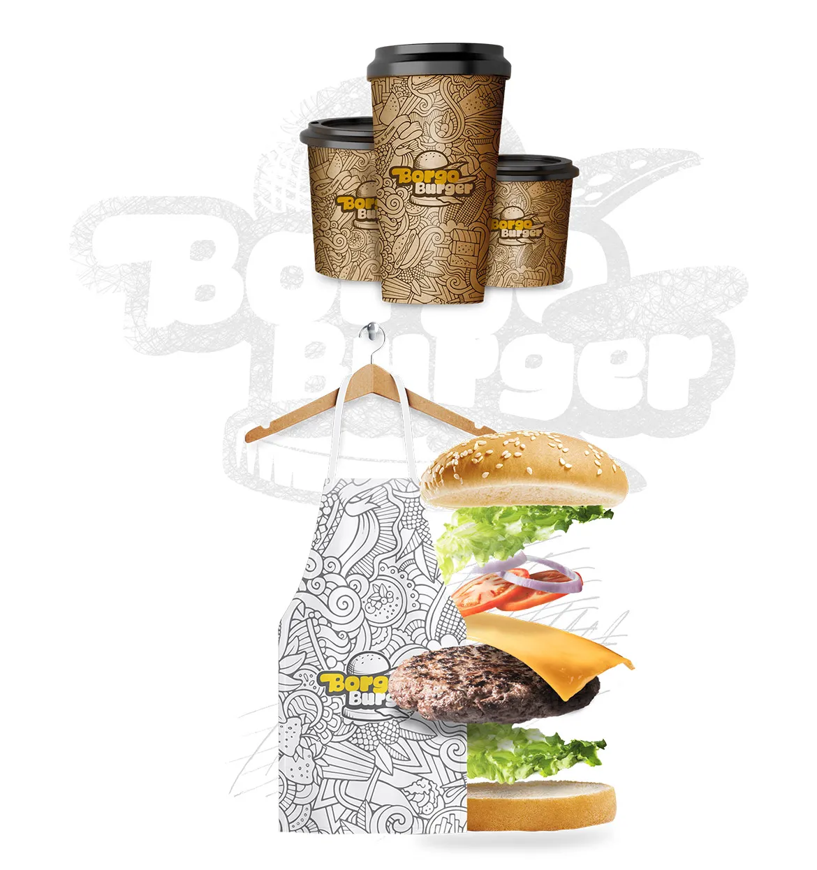 Borgo Burger Kurumsal Kimlik / Ambalaj Tasarımları