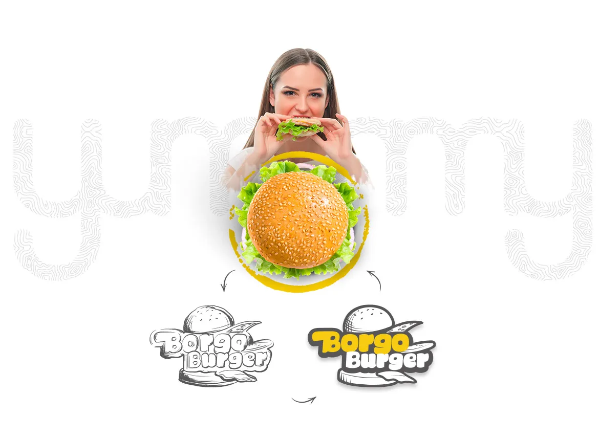 Borgo Burger Logo Tasarım