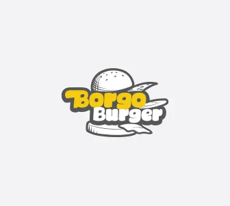 Borgo Burger Fastood Logo ve Kurumsal Kimlikl Tasarım