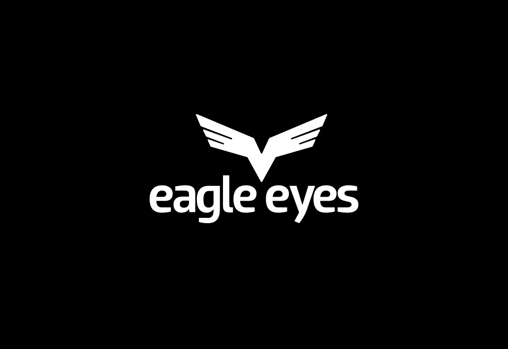 Eagle Eyes Logo Tasarım / Koyu Zemin, Tek Renk