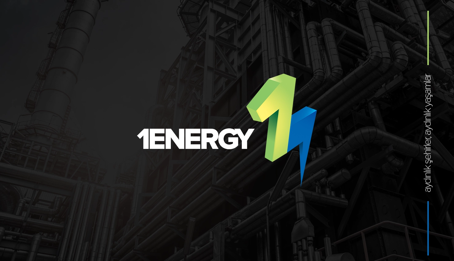 Elektrik ve Enerji Logo Tsarım / Koyu Zemin