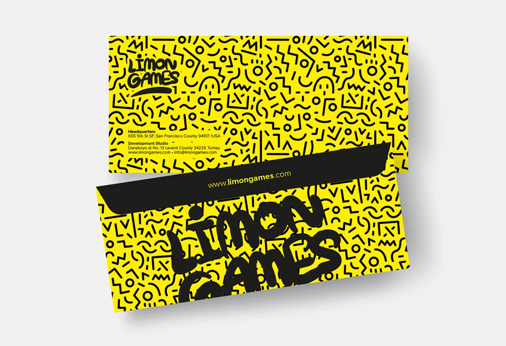Limon Games Kurumsal Kimlik Tasarım / Diplomat Zarf Tasarımı