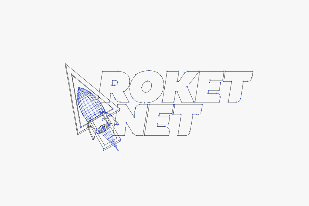 Roketnet İnternet Logo Tasarım / Lines