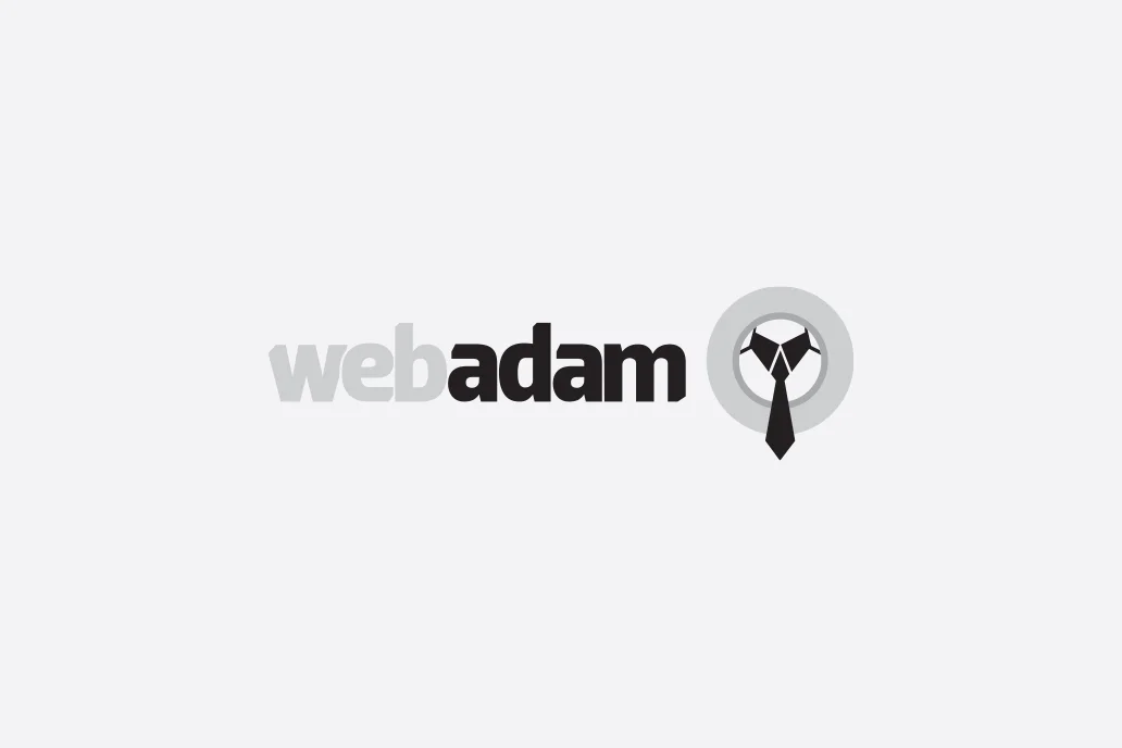 Webadam Hosting Logo / Siyah Beyaz Versiyon
