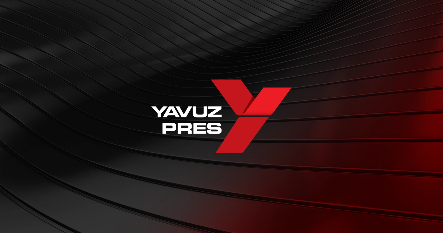 Yavuz Pres Logo Tasarım / Koyu Zemin