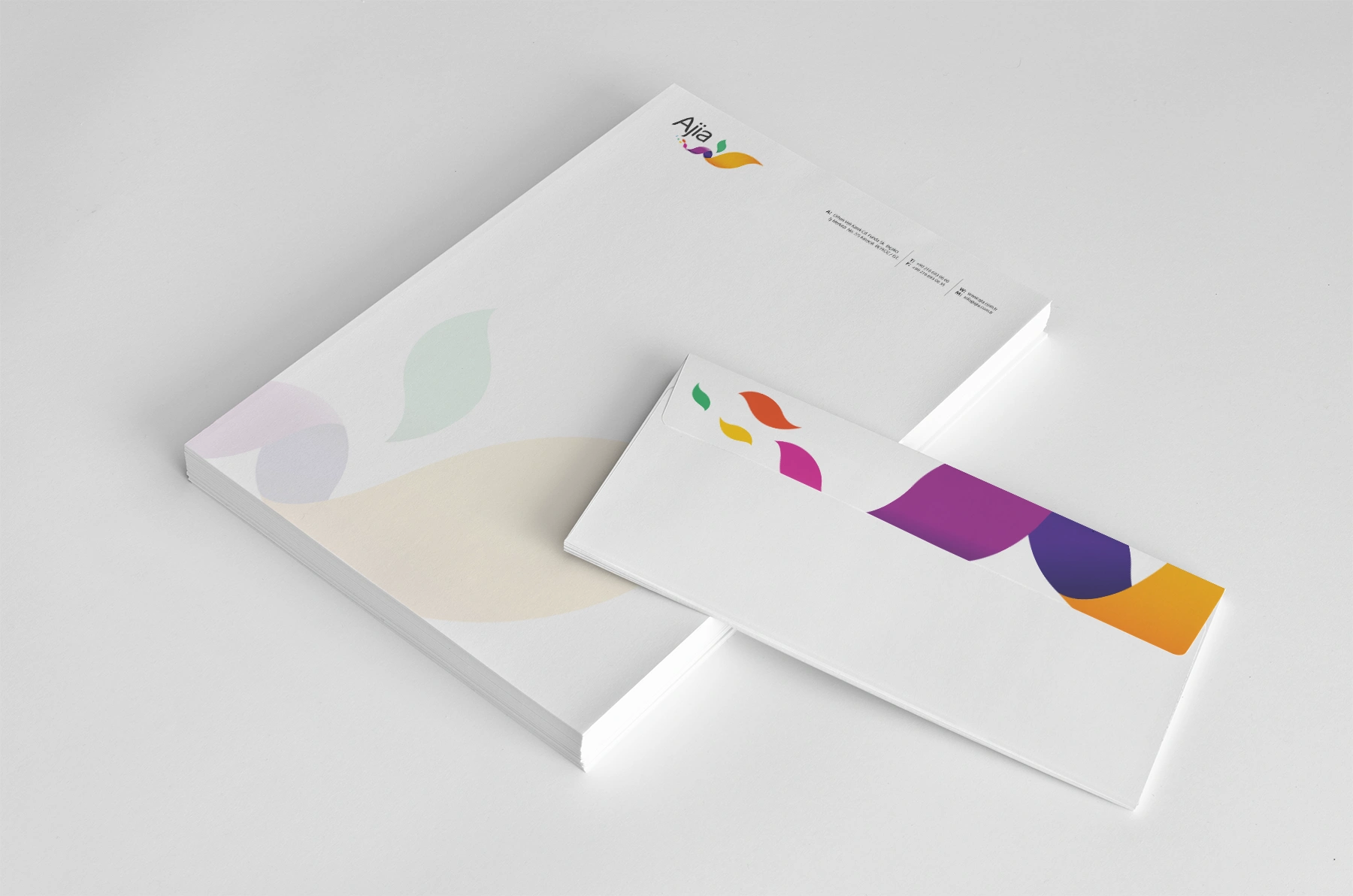 Ajia / Antetli Kağıt ve Diplomat Zarf Tasarım