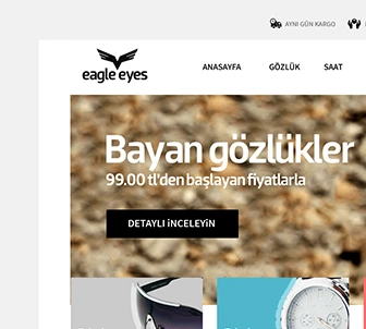 Eagle Eyes E Ticaret Sitesi Arayüz Tasarım