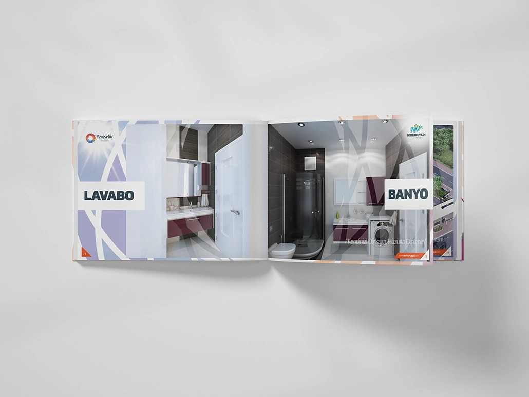 İnşaat Katalog Tasarım / Lavabo ve Banyo