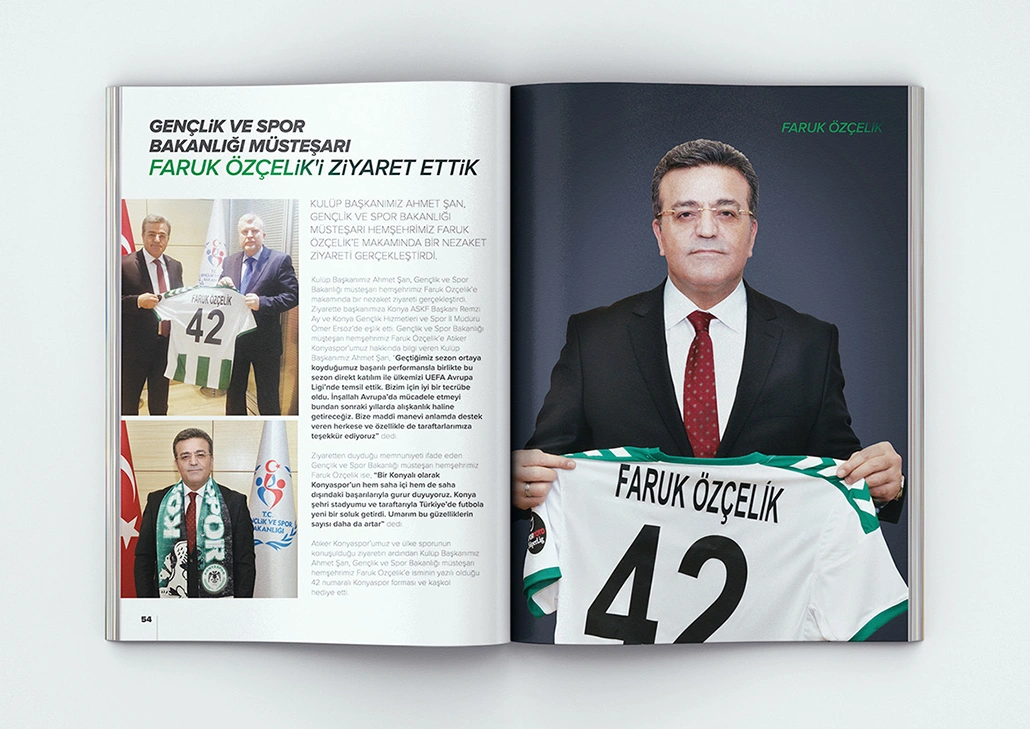 Konya Spor Dergi Tasarımı / Gençlik ve Spor Bakanlığı