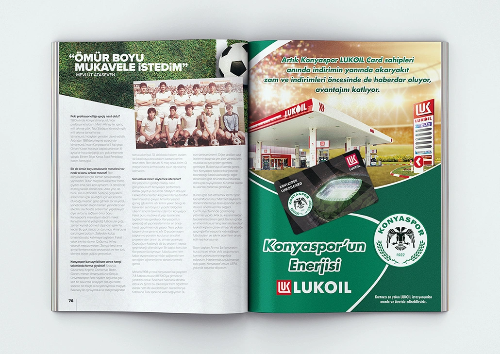 Konya Spor Dergi Tasarımı / Ömür Boyu Mukavele