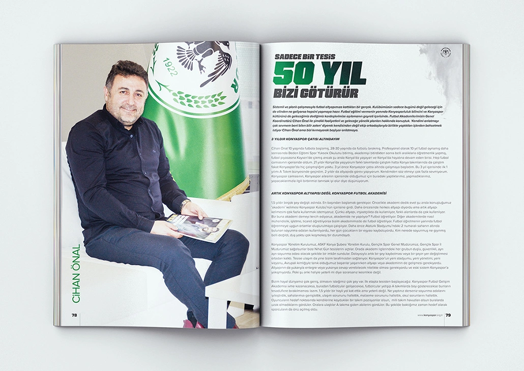 Konya Spor Dergi Tasarımı / Spor Tesisi