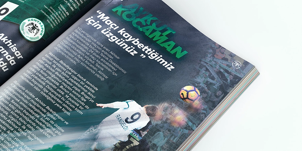 Konya Spor Dergi Tasarımı / Aykut Kocaman