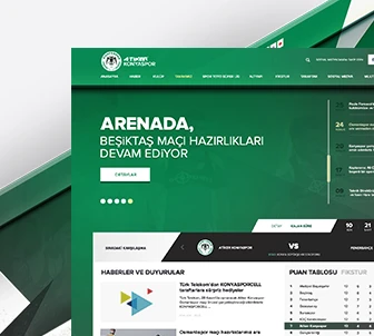 Konyaspor Web Arayüz Tasarım