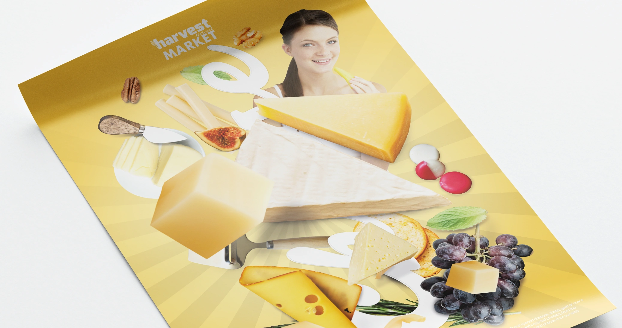 Harvest Natural Market Afiş Tasarım / Cheese