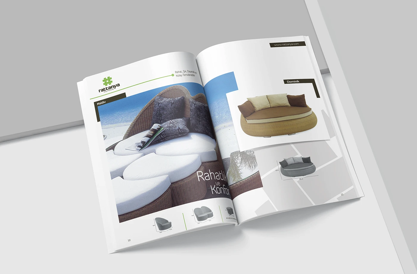 Mobilya Katalog Tasarım / Ürün Gösterim Sayfası