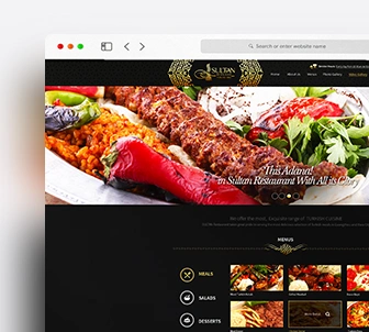 Sultan Restaurant Web Sitesi Tasarım