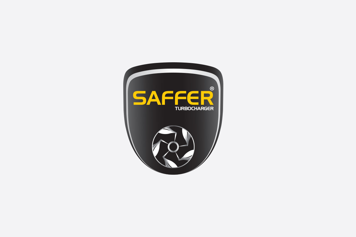 Saffer Turbo Charger Logo Tasarım / Gradient