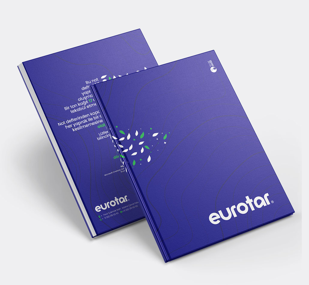 Eurotar Kurumsal Kimlik / Bloknot Tasarımı