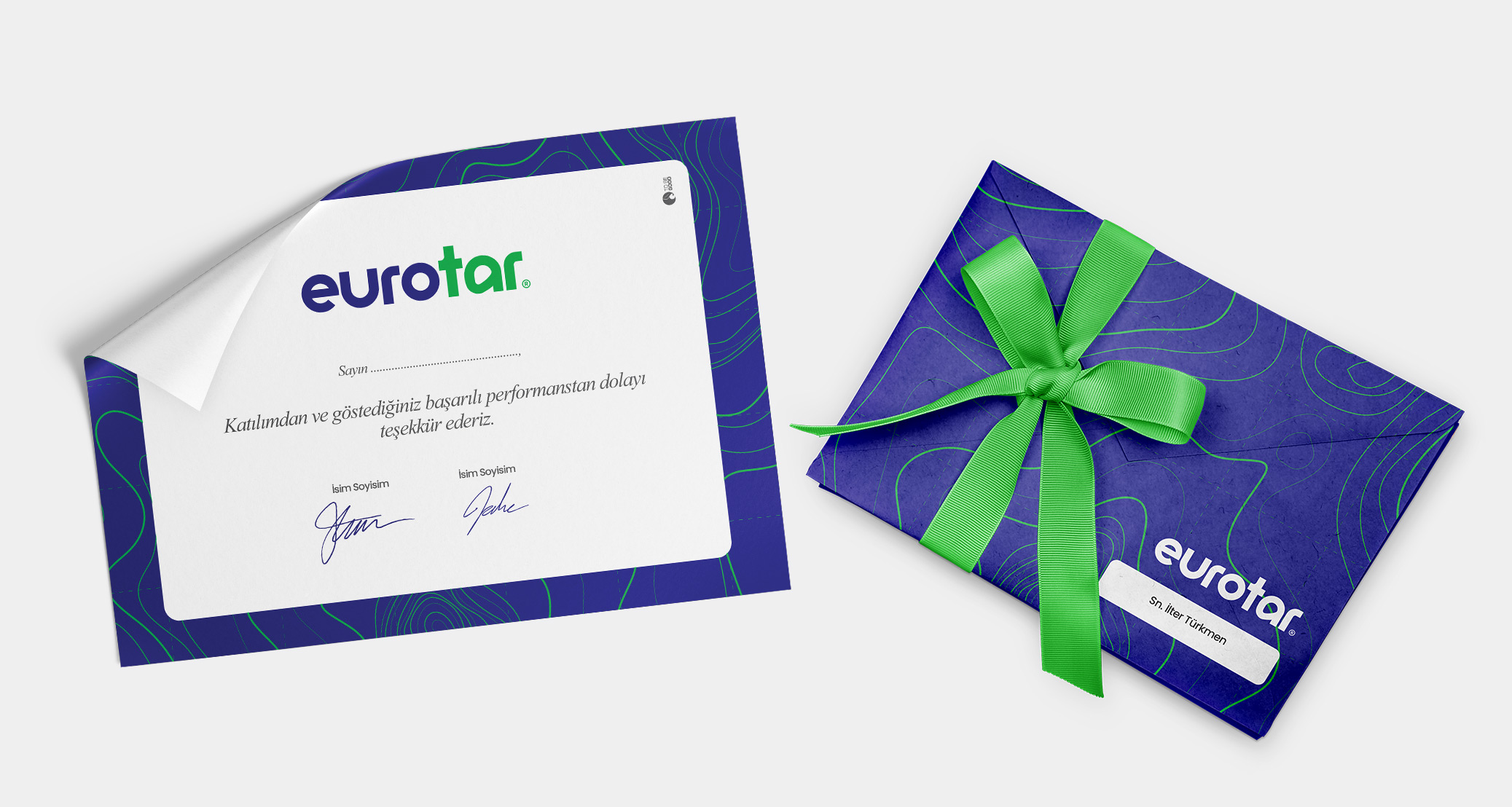 Eurotar Kurumsal Kimlik / Davetiye ve Sertifika Tasarımı