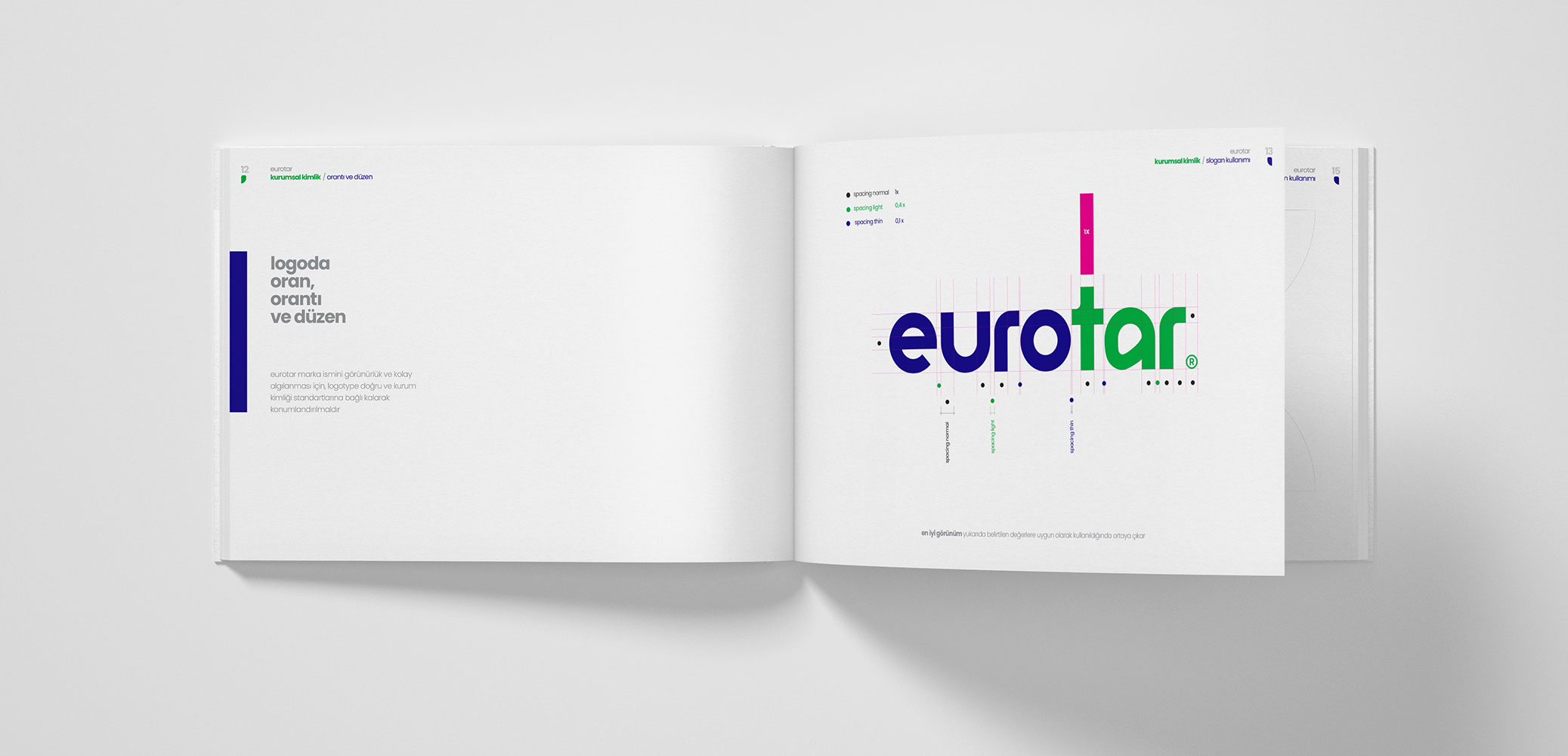 Eurotar Kurumsal Kimlik Tasarım / Logo Oran, Orantı ve Düzeni